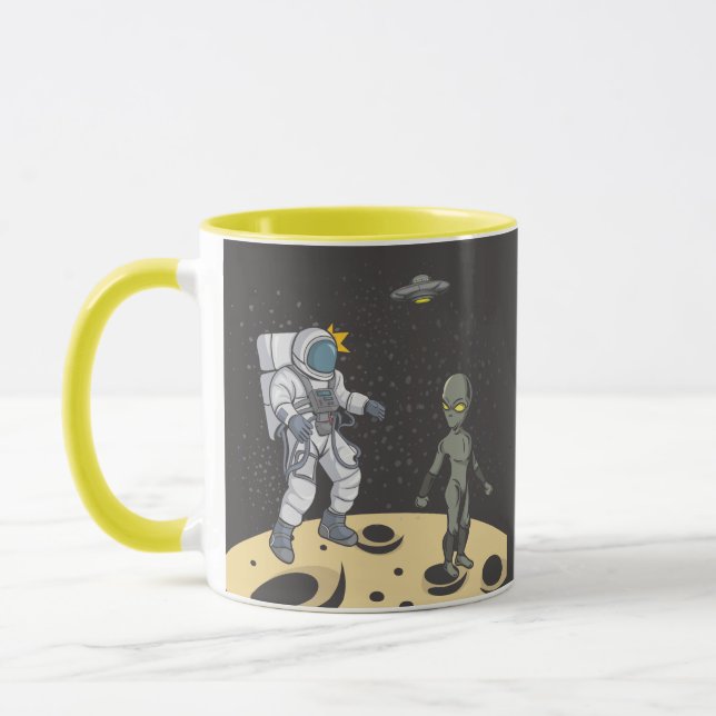Caneca Astronauta e alienígena   (Esquerda)
