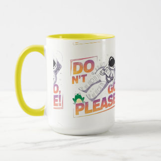 Caneca Astronauta Flutuando no Espaço Aventura CósmicaDes