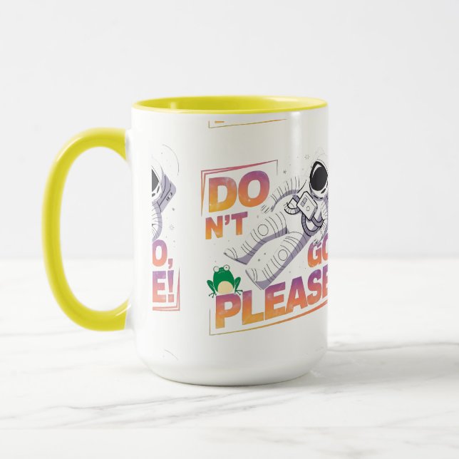 Caneca Astronauta Flutuando no Espaço Aventura CósmicaDes (Esquerda)