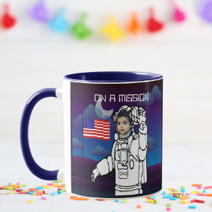 Caneca Astronauta No Aniversário Do Menino Exterior Da Lu