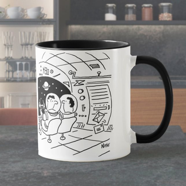 Caneca Astronauta surpreendido ao ver correio entregue (Criador carregado)