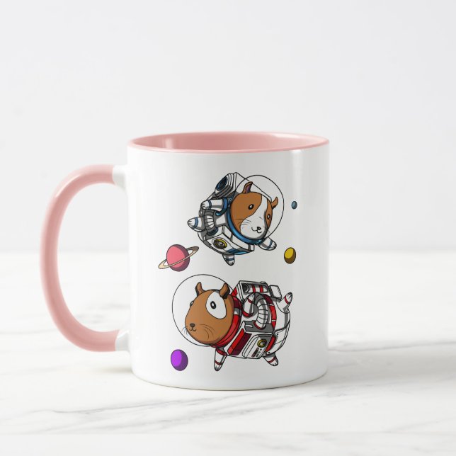 Caneca Astronautas do Espaço Guiné Pintonizam Cavy Cósmic (Esquerda)