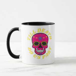 Caneca Até a morte nos deixar clássicos - Casamento gótic