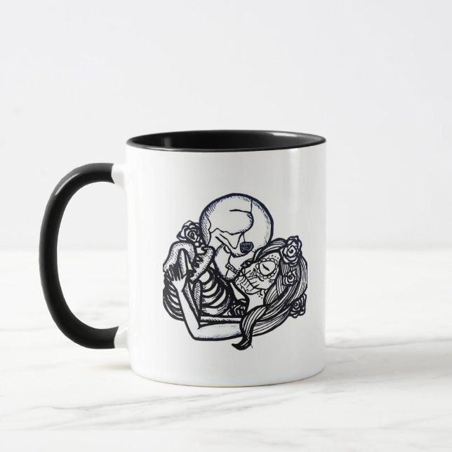 Caneca Até a morte nos fazer parte do clássico - esquelet (Esquerda)