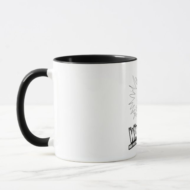 Caneca Atenção! Alta Tensão, Baixa Paciência, Sem Filtro! (Esquerda)