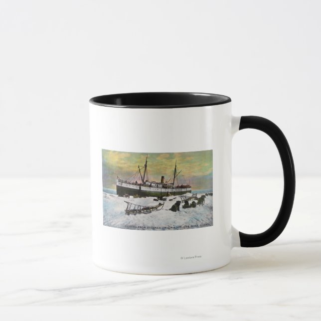 Caneca Aterrissagem de Navio a vapor no gelo (Direita)