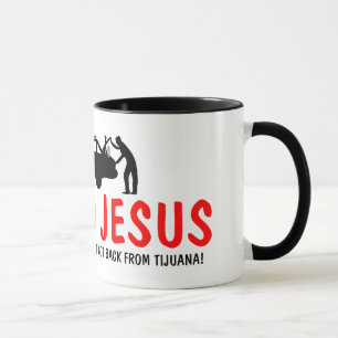 Caneca Ateu engraçado eu encontrei Jesus