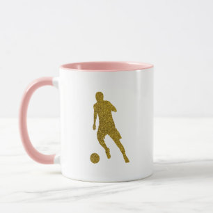 Caneca Atirador de Futebol Legal aspecto da lente Doura