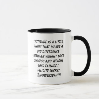 Caneca Atitude da perda de peso