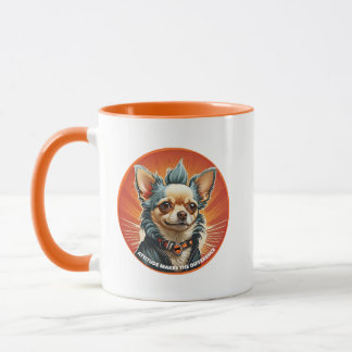Caneca Atitude Faz a Diferença pet chihuahua punk
