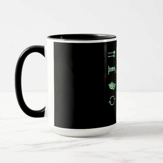 Caneca Ato de Sono Repetido - Agentes T em Ação (Esquerda)
