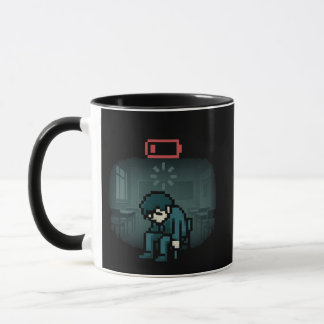 Caneca Atrasado na Vida Real – Humor de Gamer