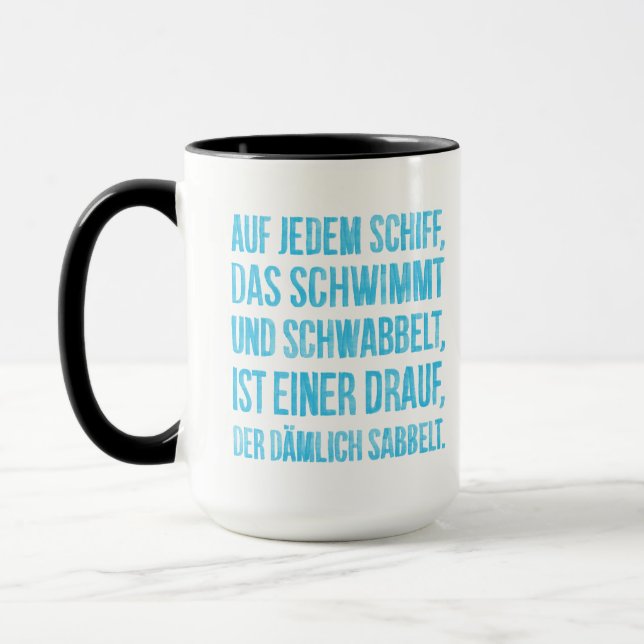 Caneca Auf jedem Schiff (Esquerda)