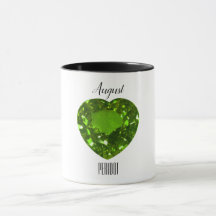 August Birthstone Peridot Gemstone Art