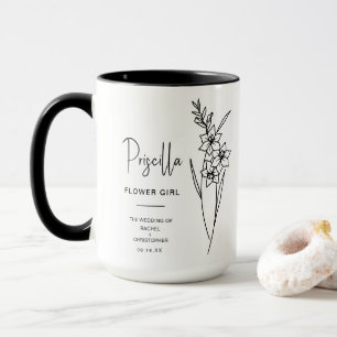 Caneca August Flower Girl   Flor de Nascimento Gladiolus