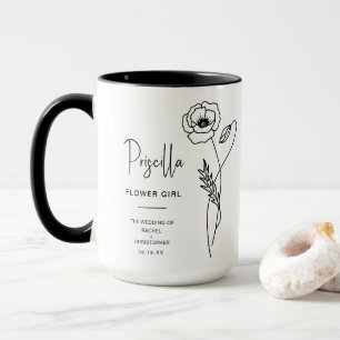 Caneca August Flower Girl   Flor de Nascimento Poppy