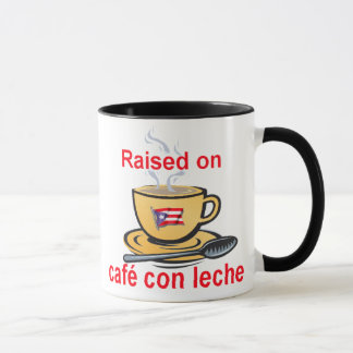 Caneca aumentado no leche do engodo do café