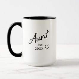 Caneca Aunt Est Year New Baby Pregnancy Reveal