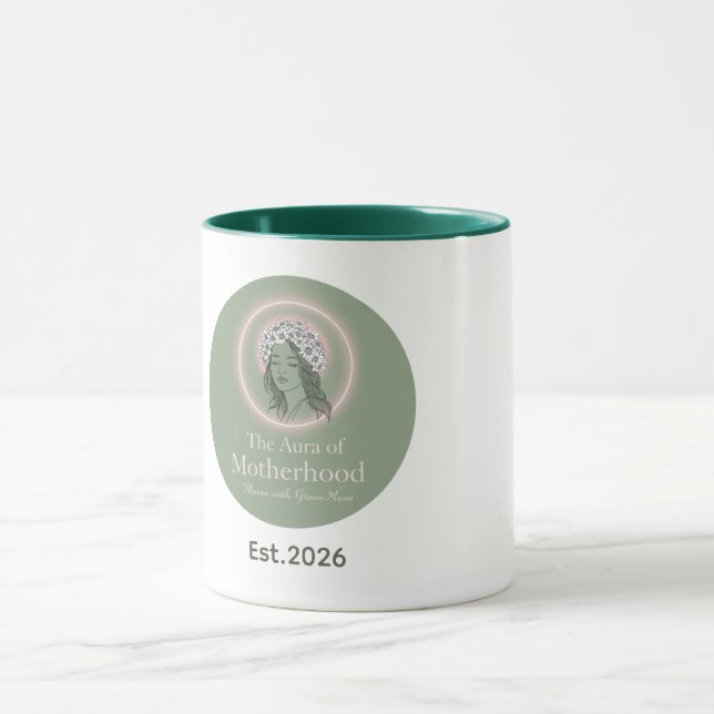 Caneca Aura Personalizada da Maternidade - Café Zen Boho (Centro)