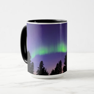 Caneca Aurora Boreal & Árvores Manitoba, Canadá