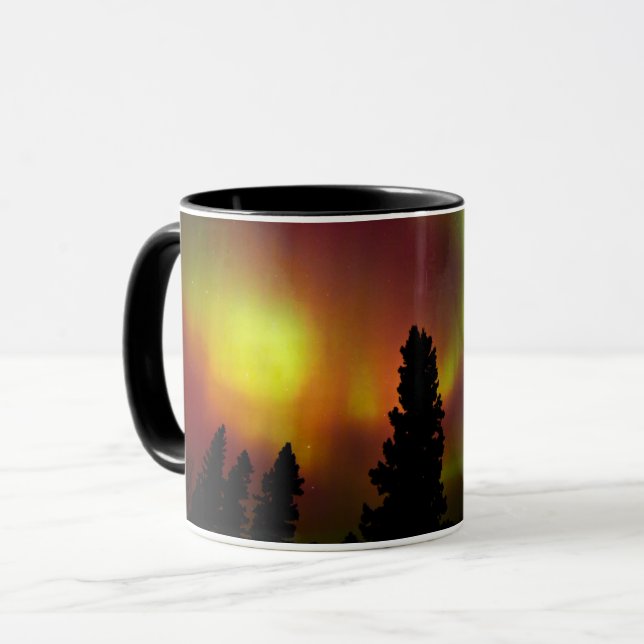 Caneca Aurora Boreal e Árvores (Frente Esquerda)