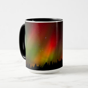 Caneca Aurora Boreal e árvores