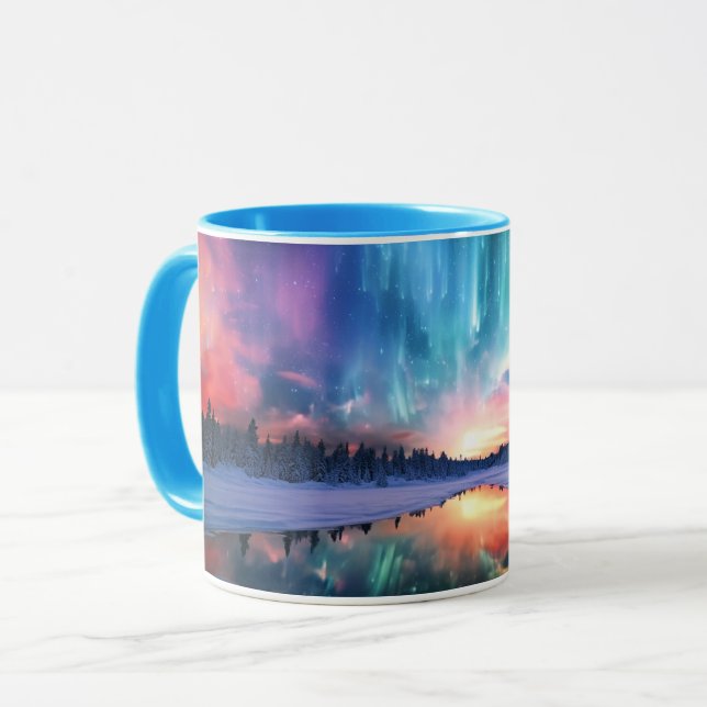 Caneca Aurora Boreal, Luzes do Norte, (Frente Esquerda)