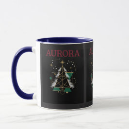 Caneca AURORA – Christmas Vector Mug for Winter Holidays