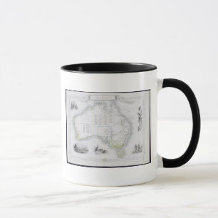Caneca Austrália, de uma série de mapas do mundo public