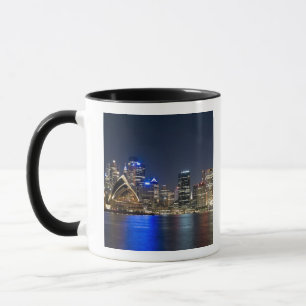 Caneca Austrália, Sydney. Linha do horizonte com Casa da