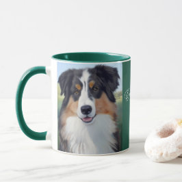 Caneca Australian Shepherd Portrait -