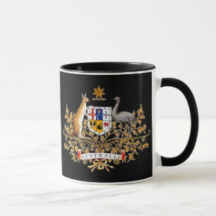 Caneca australiana da brasão