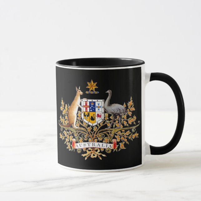 Caneca australiana da brasão (Direita)
