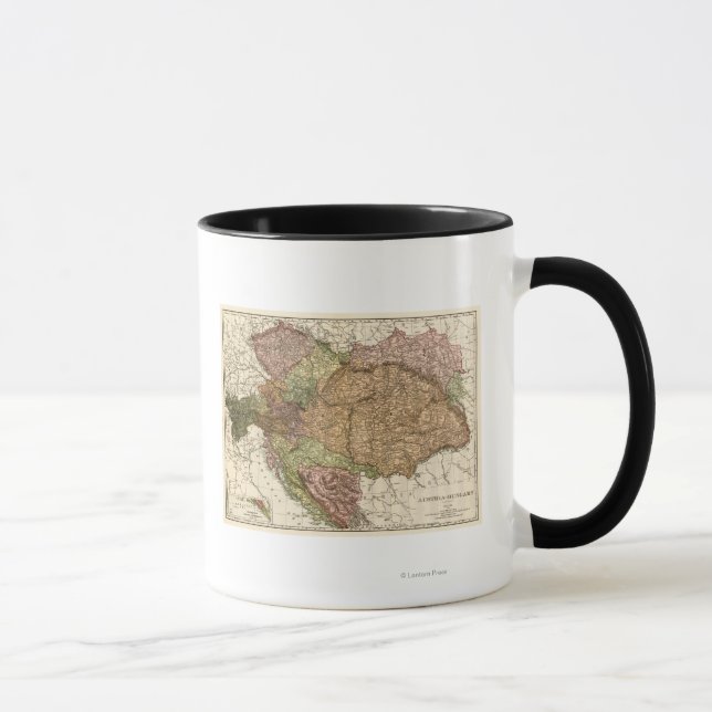 Caneca Áustria-HungriaMapa Panorâmico Áustria-Hungria (Direita)