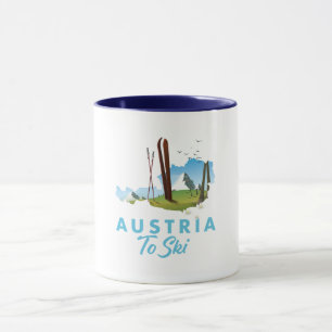 Caneca Áustria para esquiar.