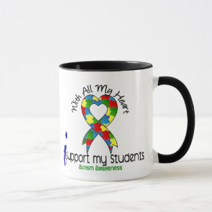 Caneca Autismo eu apoio meus estudantes