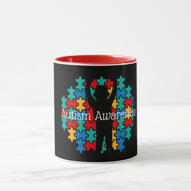 Caneca Autismo quebra-cabeça  (Centro)