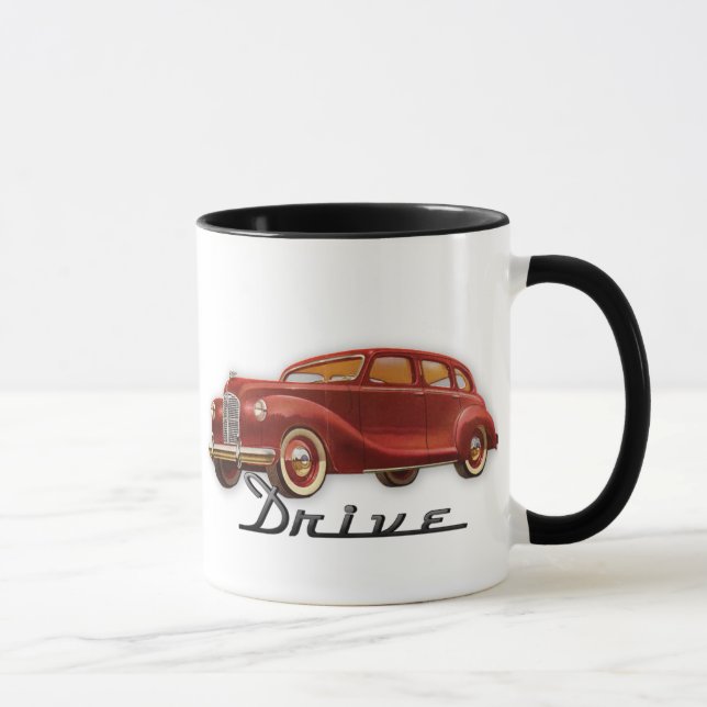 Caneca Automóvel retro do motorista clássico legal (Direita)