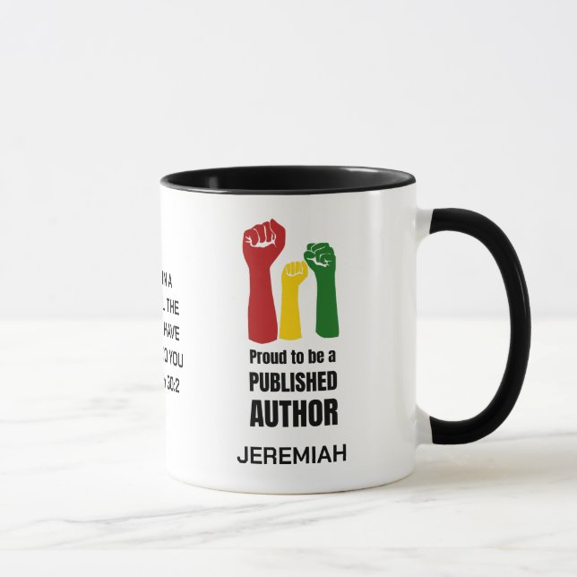 CANECA AUTOR DA EDITORA NEGRA DO PERSONALIDADE DO PROUD C (Direita)