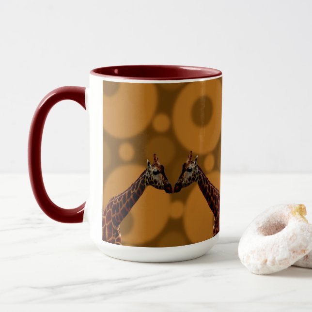 Caneca Autoreflexão Girafa, (Com Donut)
