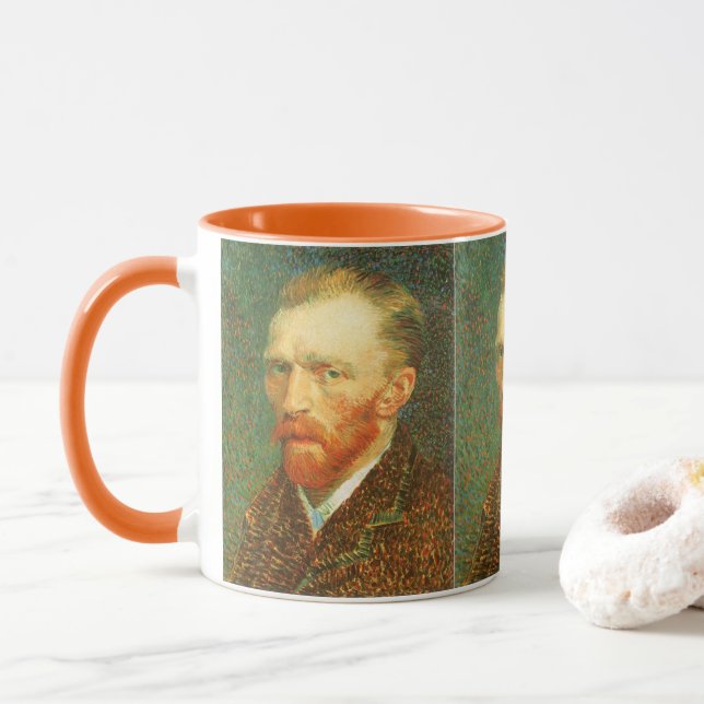 Caneca Autorretrato de Vincent van Gogh (Com Donut)