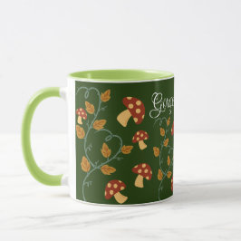 Caneca Autumn Deixa Mushroom Mug com nome editável
