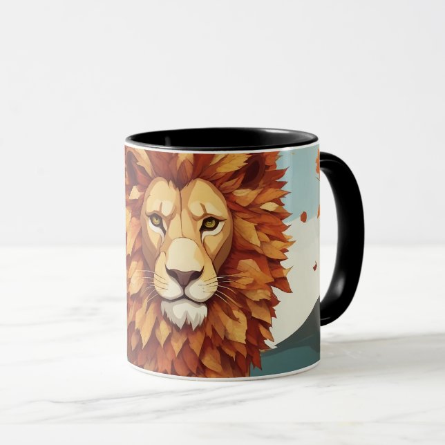 Caneca Autumn Deixa O Leão Masculino (Frente Esquerda)