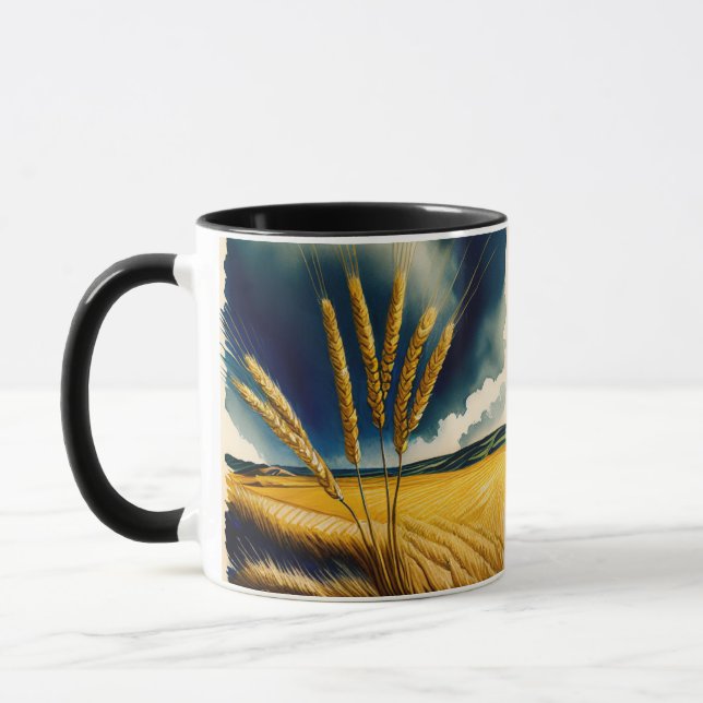 Caneca Autumn Harvest Prairie Dourada Mug (Esquerda)
