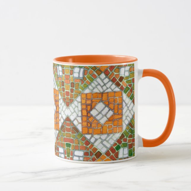 Caneca AUTUMN MOSAIC Orange Combo Mug (Direita)