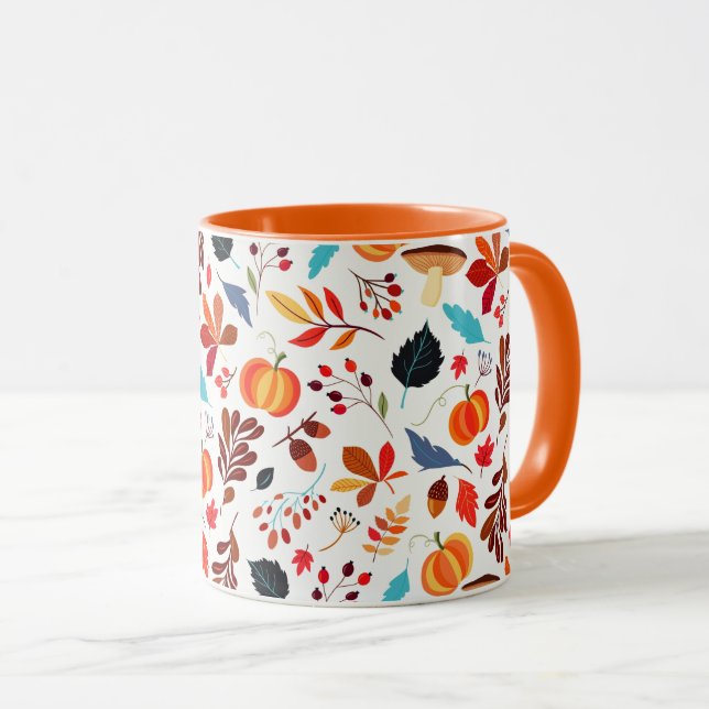 Caneca Autumn Pattern Mug (Frente Esquerda)
