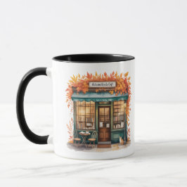 Caneca Autumn Reads Café Mug — Fall Bookstore
