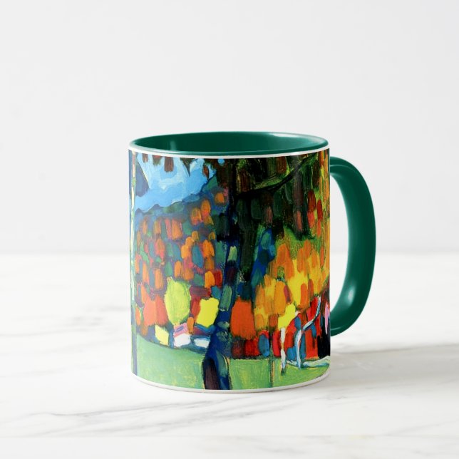 Caneca Autumn Study em Oberau por Kandinsky (Frente Esquerda)