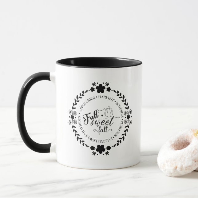 Caneca Autumn Vibes Mug (Com Donut)