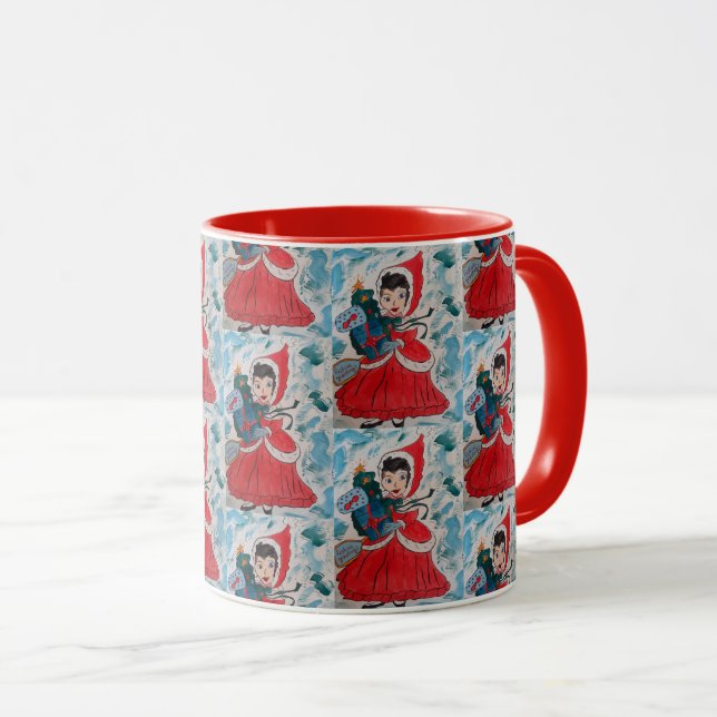 Caneca Auxiliar de papais noeis (Frente Esquerda)